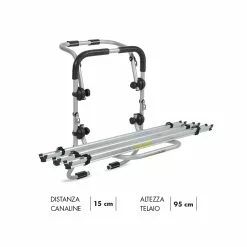 Portabici Posteriore Fabbri MODULAR Alluminio 3 Bici