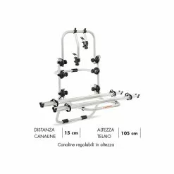 Portabici Posteriore Fabbri BICI OK 2 VAN Per 2 Bici