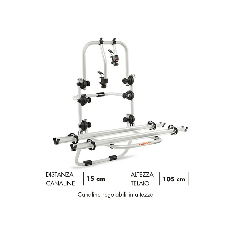 Portabici Posteriore Fabbri BICI OK 2 VAN Per 2 Bici 1 Portabici Posteriore Fabbri BICI OK 2 VAN Per 2 Bici