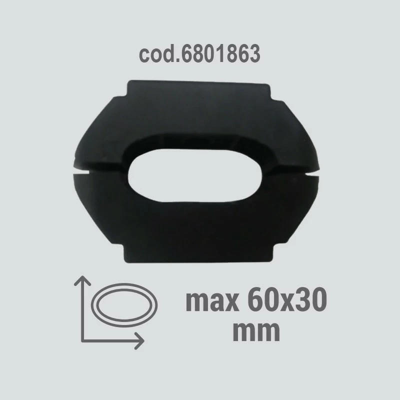 Accessorio Per Portasci Fabbri ADATTATORE PER BARRE - 6x3 CM 1 Accessorio Per Portasci Fabbri ADATTATORE PER BARRE - 6x3 CM