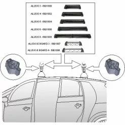 Accessorio Per Portasci Fabbri ALUSKI - SUPPORT / RIALZO -Negozio Bici corsa economico accessorio per portasci fabbri aluski support rialzo 2