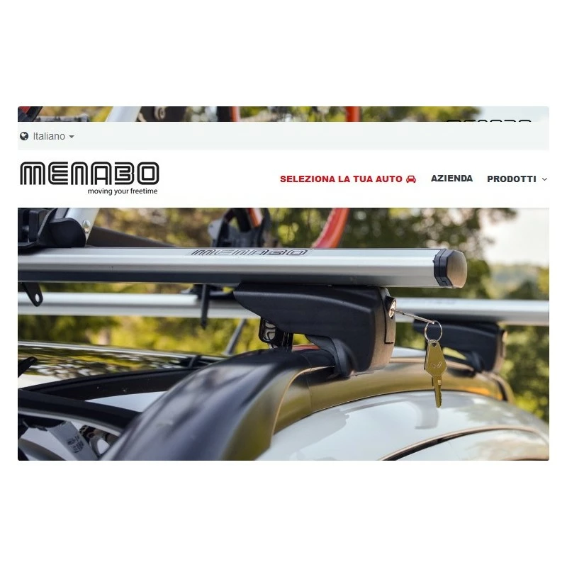 Barra Portatutto MENABO' Lince Silver 3 Barra Portatutto MENABO' Lince Silver - immagine 3