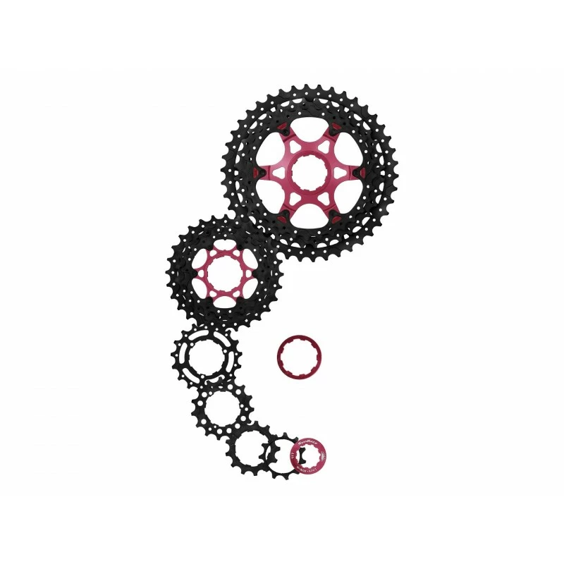 Cassetta Pignoni MTB SUNRACE MX3 10 Velocita 11-42 Alluminio Nero 3 Cassetta Pignoni MTB SUNRACE MX3 10 Velocita 11-42 Alluminio Nero - immagine 3