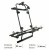 Portabici Posteriore Fabbri BICI OK MTB VAN 2 Per Ducato Jumper Boxer Nero