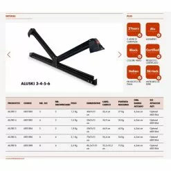 Portasci Per Barre Da Tetto FABBRI ALUSKI 3 Sci -Negozio Bici corsa economico portasci per barre da tetto fabbri aluski 3 sci 2