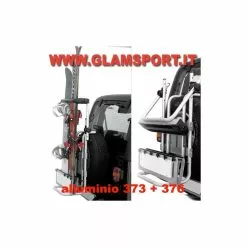 Portasci Posteriore Per 4x4 Con Attacco Ruota PERUZZO Stelvio In Alluminio Art. 373/A + Art. 376/A -Negozio Bici corsa economico portasci posteriore per 4x4 con attacco ruota peruzzo stelvio in alluminio art 373a art 376a 2