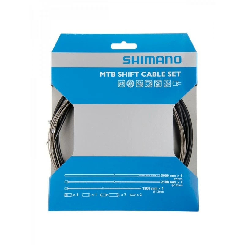Shimano SET Cavi + Guaine Cambio Sp41 Mtb Nero Y60098019 1 Shimano SET Cavi + Guaine Cambio Sp41 Mtb Nero Y60098019